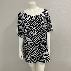 New Direction Zebra Plus Top